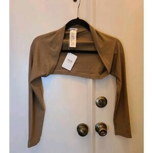 NWT Wolford The Shrug Cardigan XS/S Tan Mocha Color
